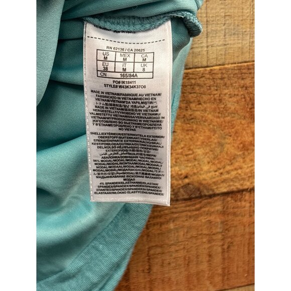 Guess Los Angeles Turquoise Ruched Bodycon Dress M - Picture 3 of 6